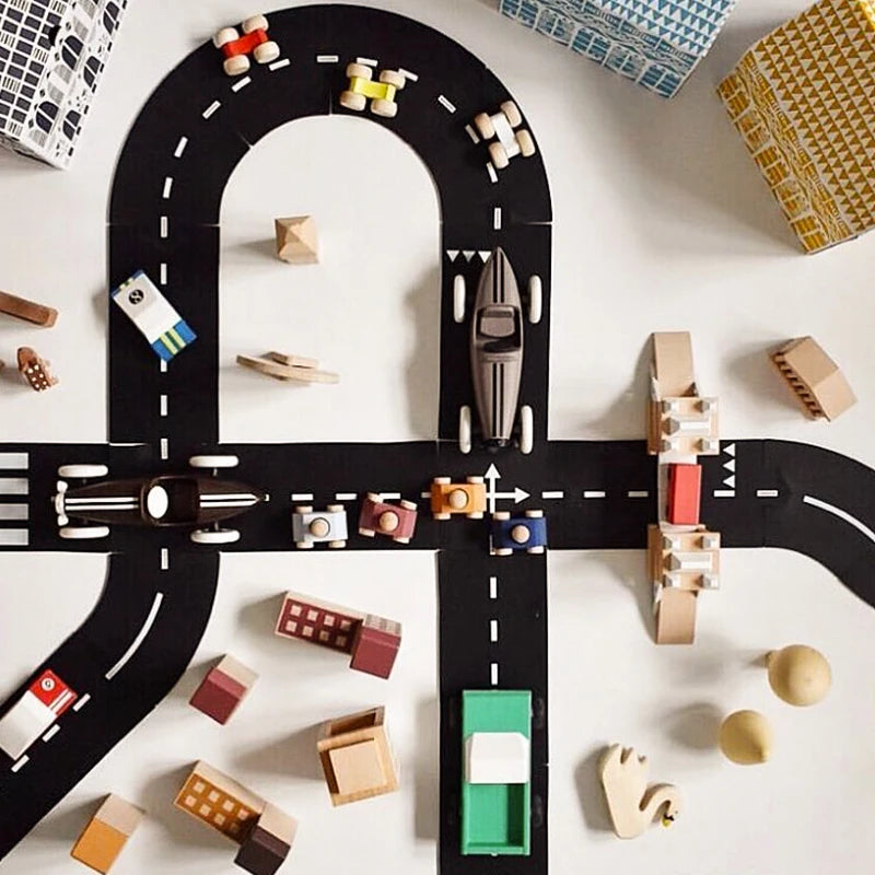 Children DIY Traffic Road Building Motorway