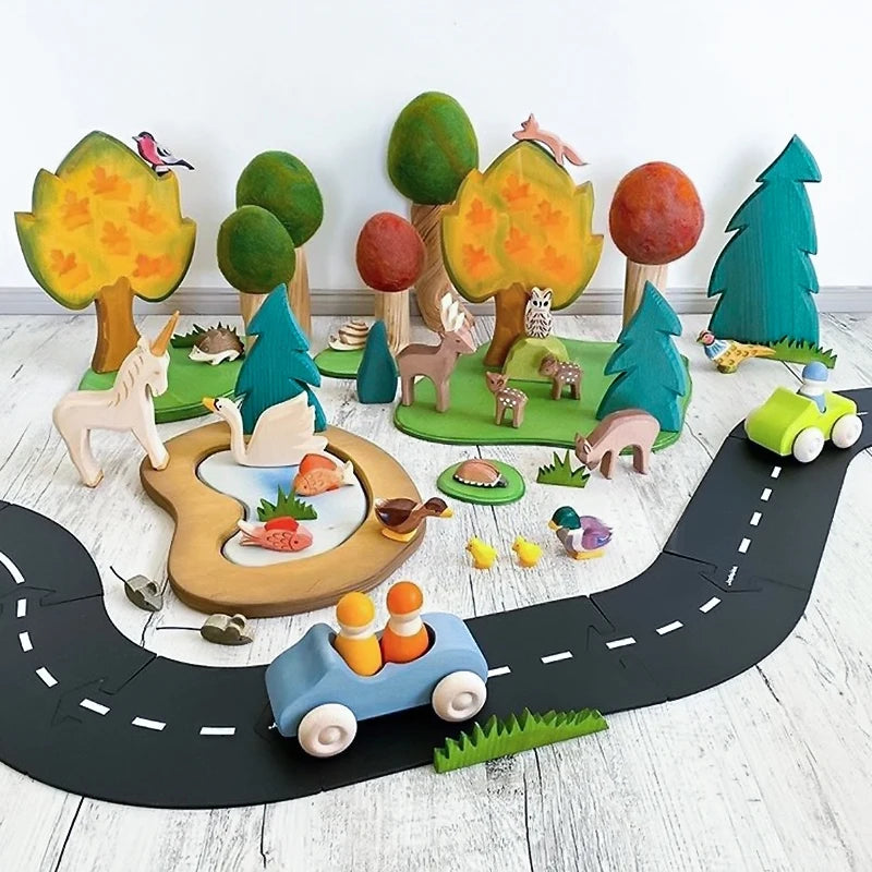 Children DIY Traffic Road Building Motorway
