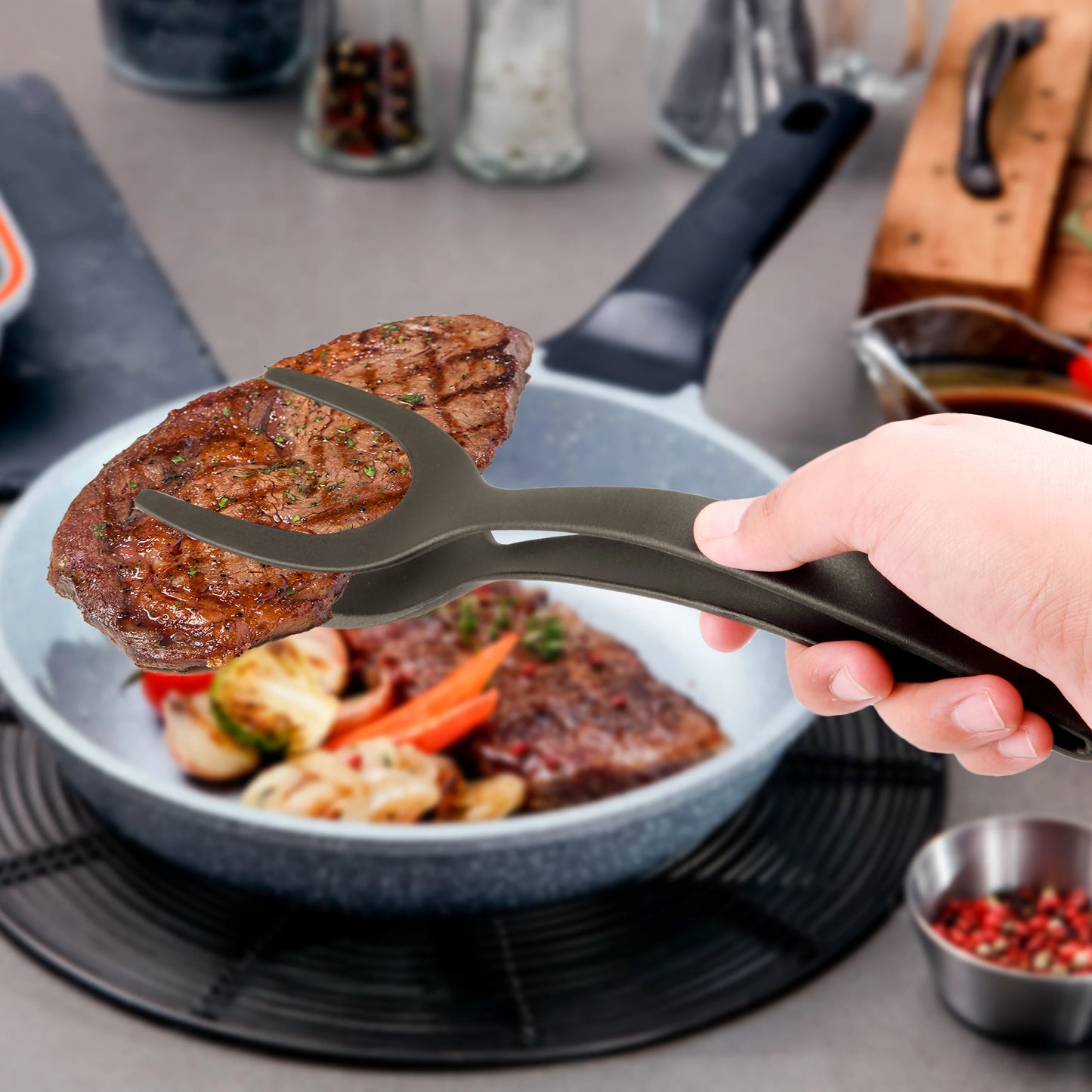 Eggs and Pancakes Grip Flip Tongs