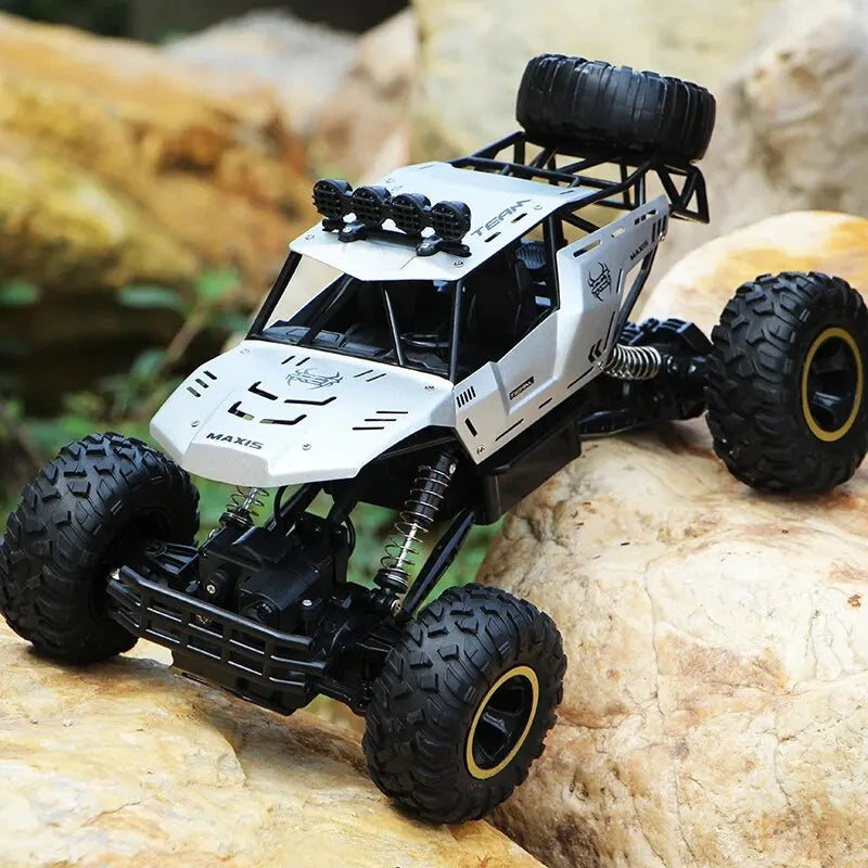 4WD RC Car with LED Lights Remote Control Trucks Boys Toys
