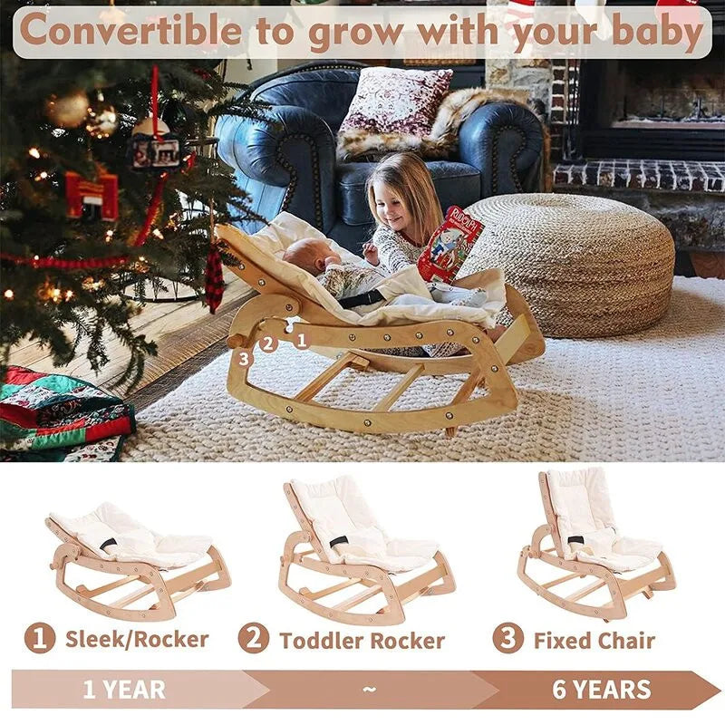 Baby Rocking Chair Solid Wood