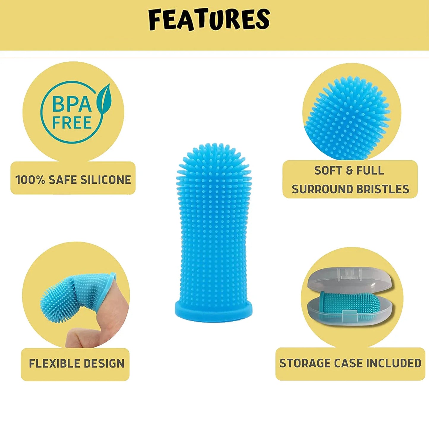 Silicone ToothBrush For Pet