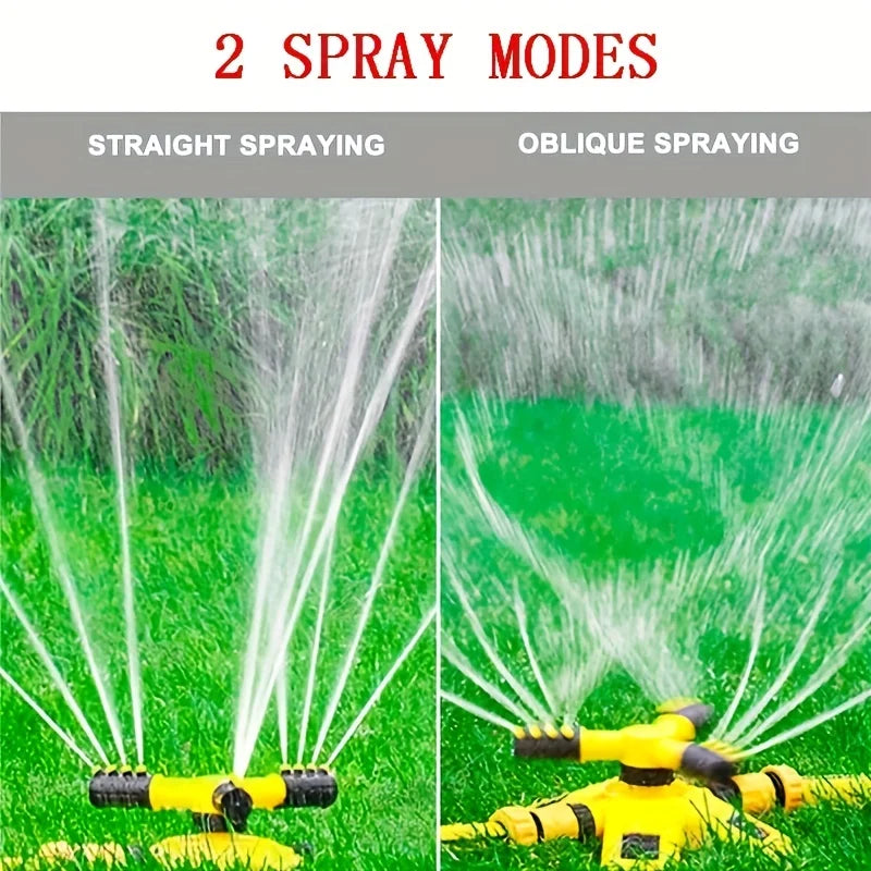 360° Automatic Rotating Trigeminal Sprinkler for Garden