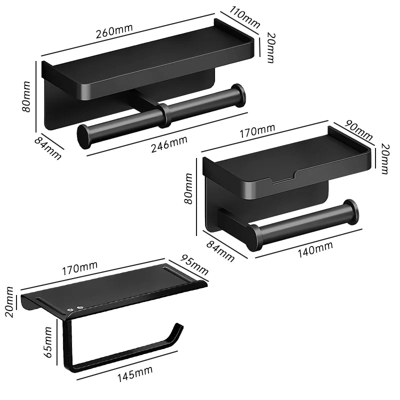 Wall-mounted Paper Roll Holder