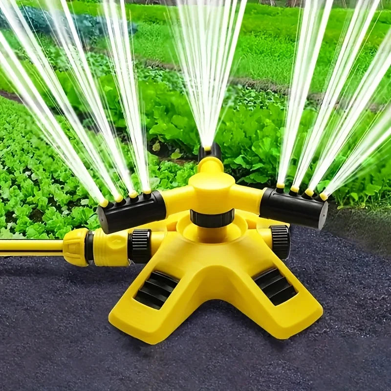 360° Automatic Rotating Trigeminal Sprinkler for Garden