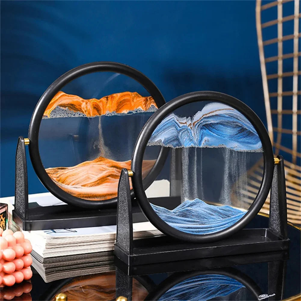 Round Moving Sand Art Frame