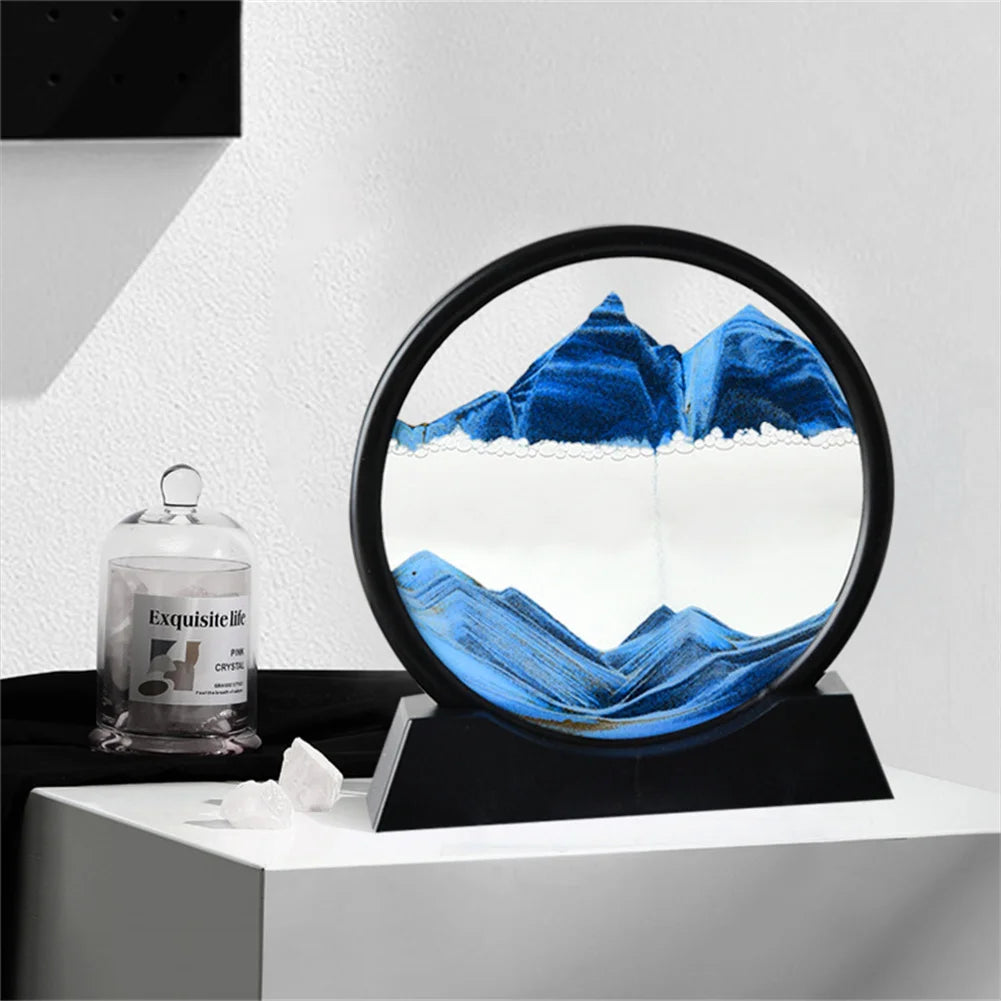 Round Moving Sand Art Frame