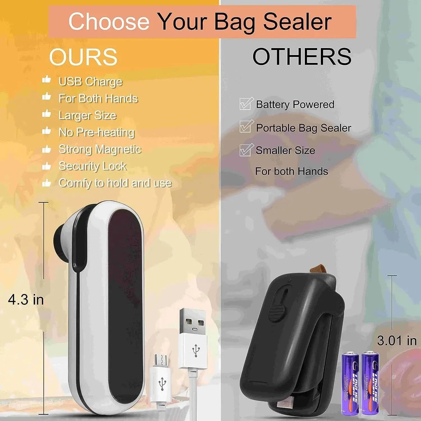 Storage Bag Plastic Package Sealer