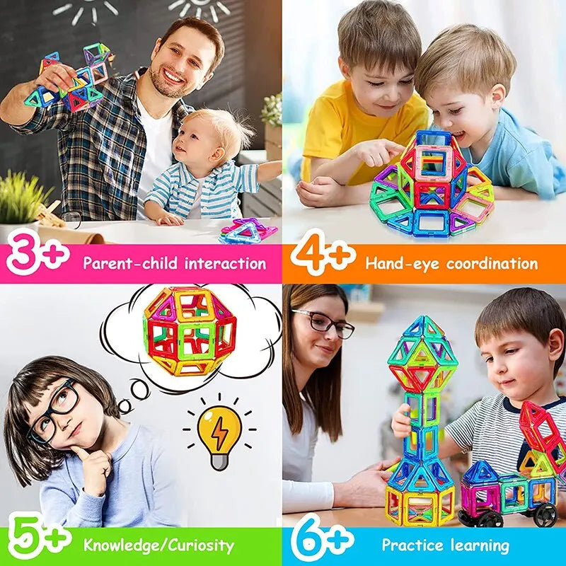 Magnetic Building Blocks Set Designer Constructor