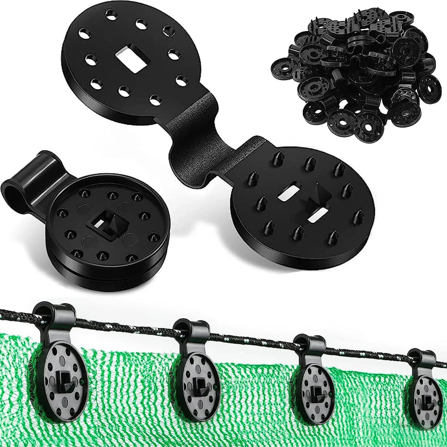 Shade Cloth Clips and Accessories For Garden
