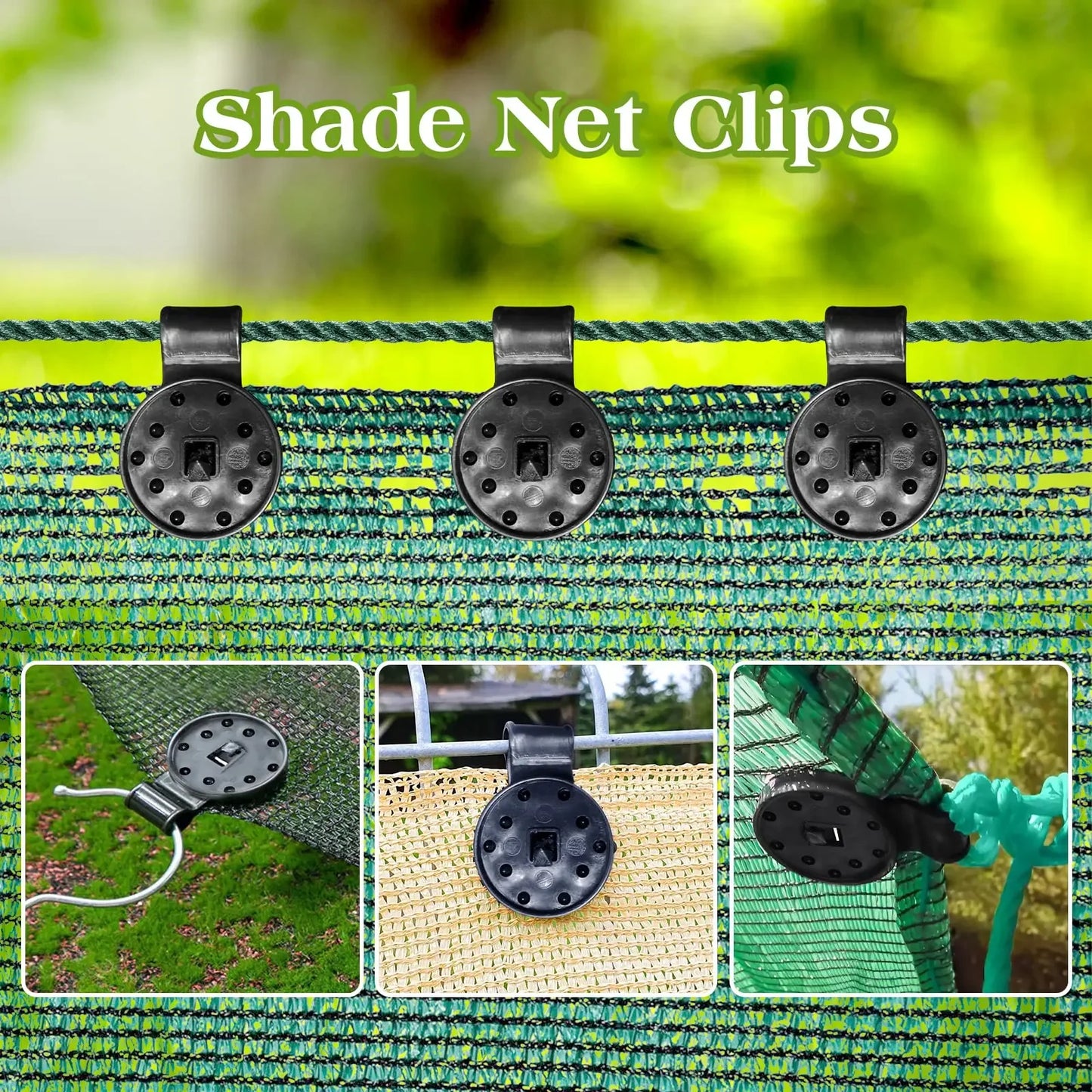 Shade Cloth Clips and Accessories For Garden