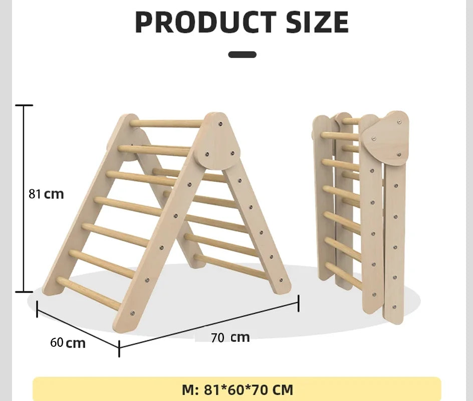 Set for Kids Wooden Climbing Gym Toddlers