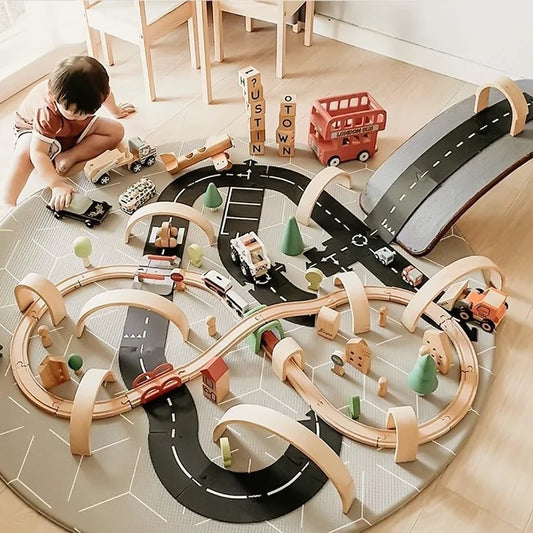 Children DIY Traffic Road Building Motorway