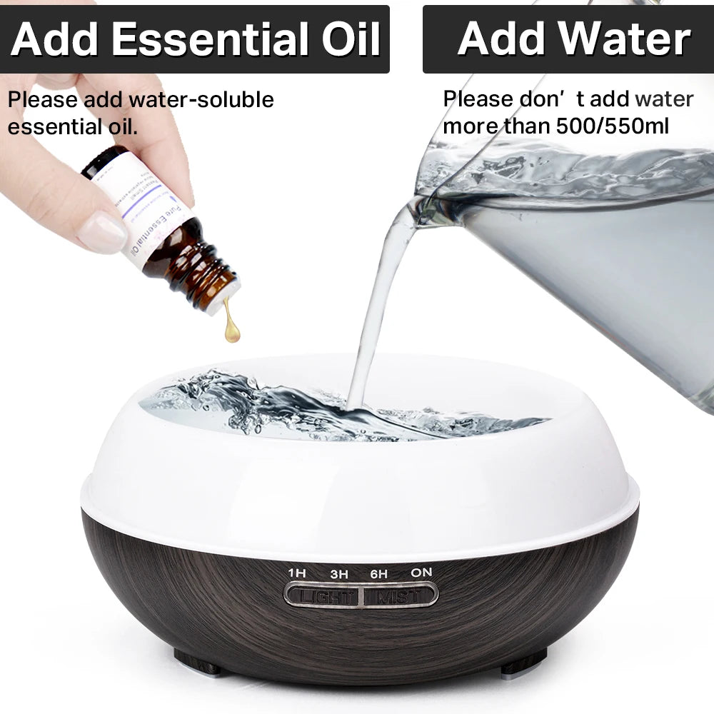 Aromatherapy Essential Oil Diffuser Wood