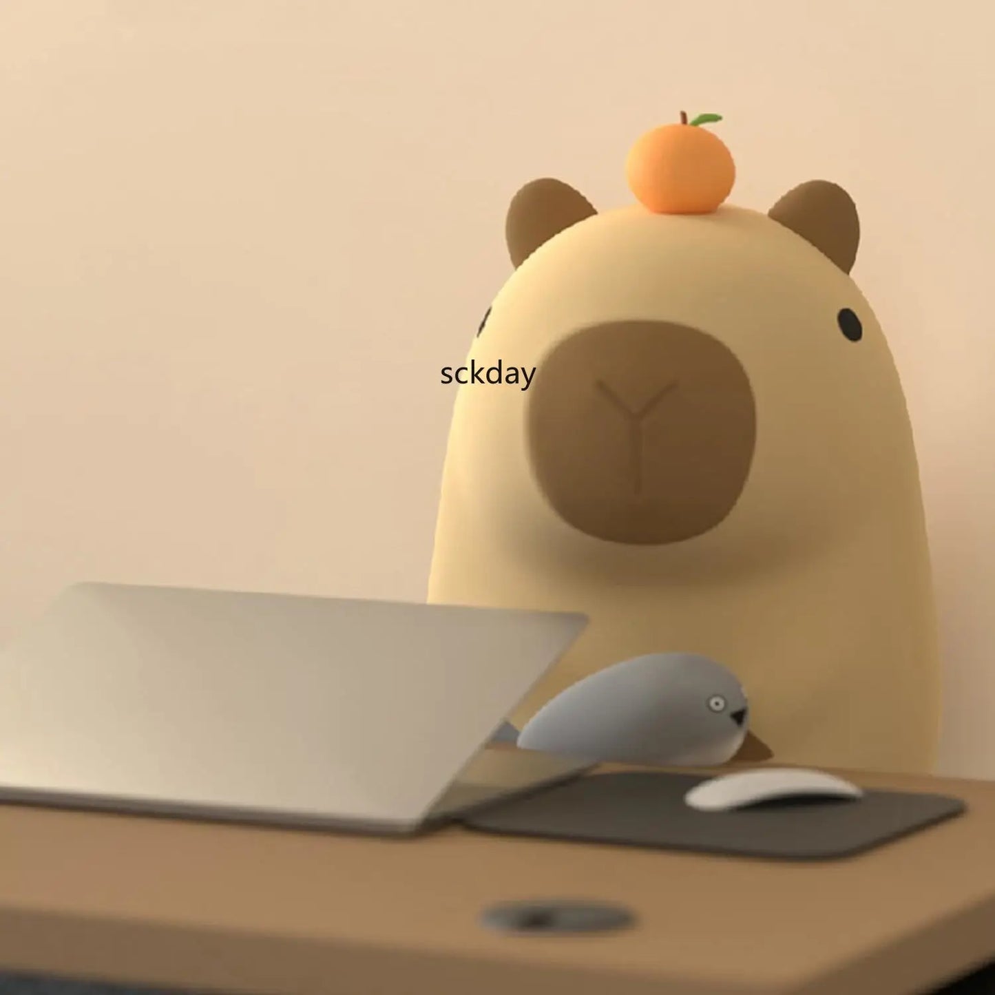 Adorable Silicone Capybara Night Light