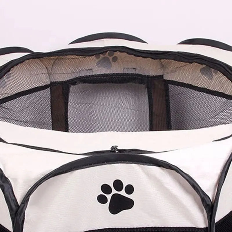 Portable Foldable Pet Tent Kennel Octagonal Fence