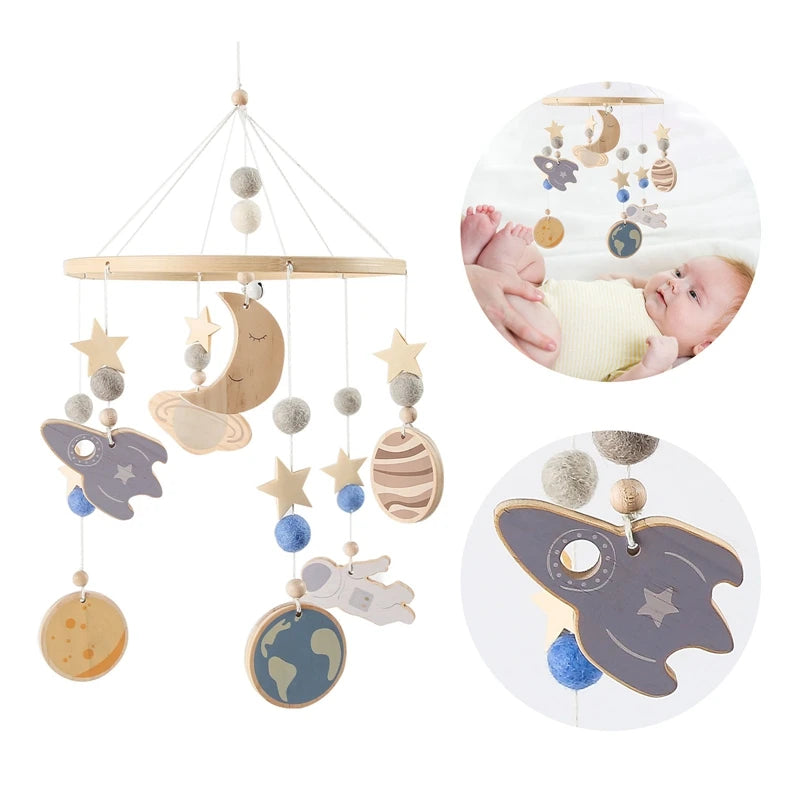 Baby Bed Bell Wood Toddler Musical Toys