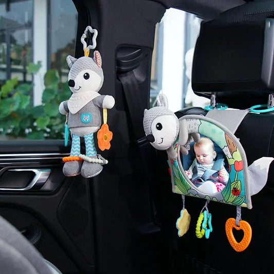 Baby Hanging Toys With Mirror For Stroller Car