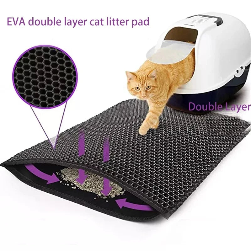 Cat Litter Pad Double Layer Pet Litter Waterproof Non-slip