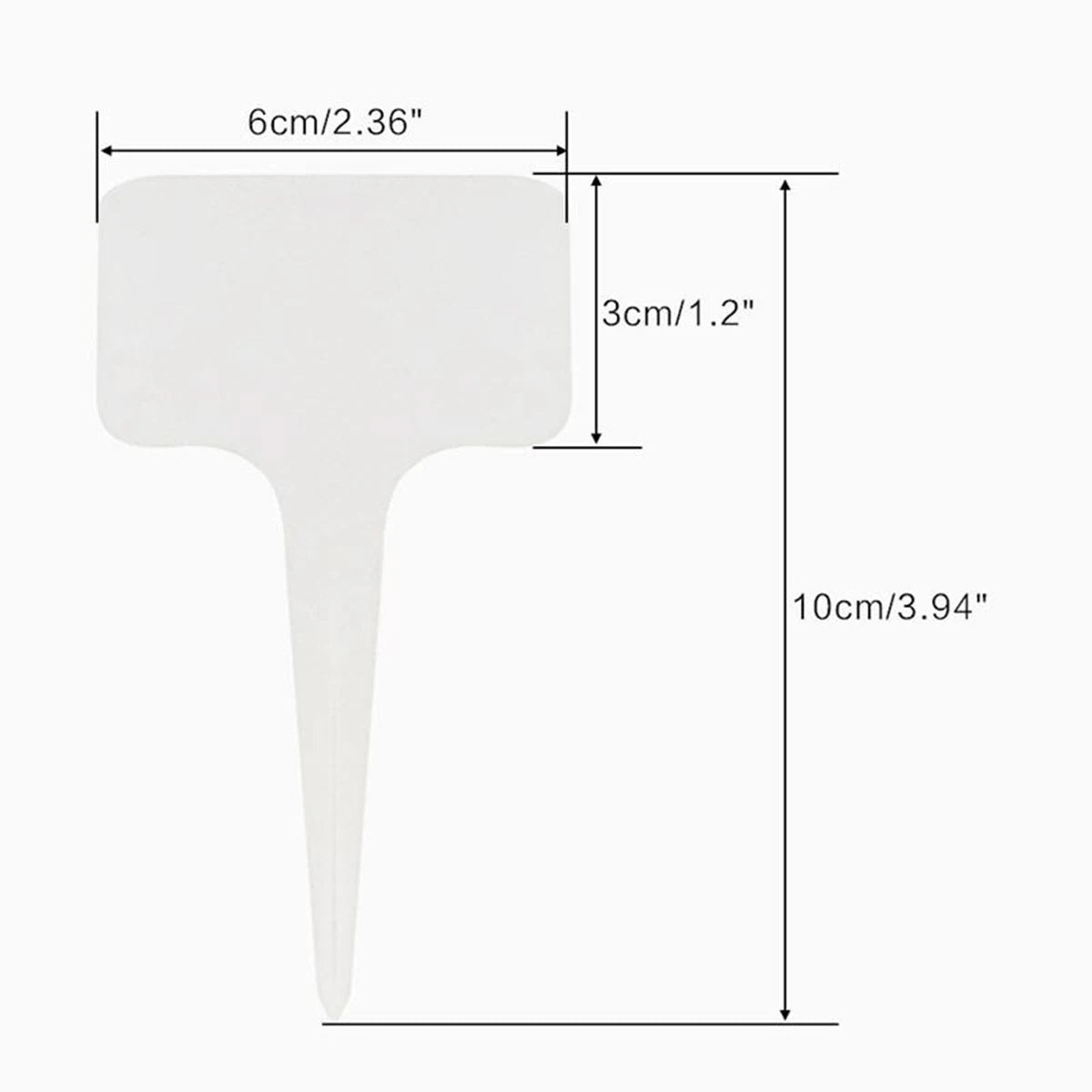 White Plastic Plant Markers