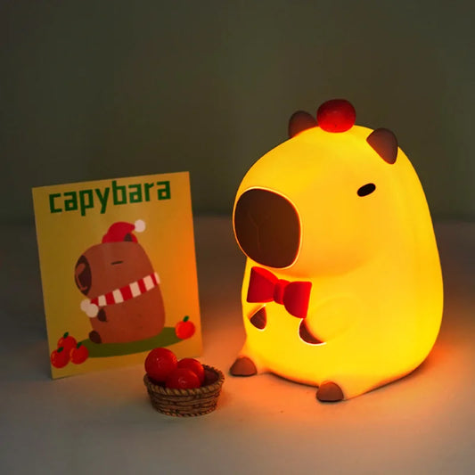 Adorable Silicone Capybara Night Light