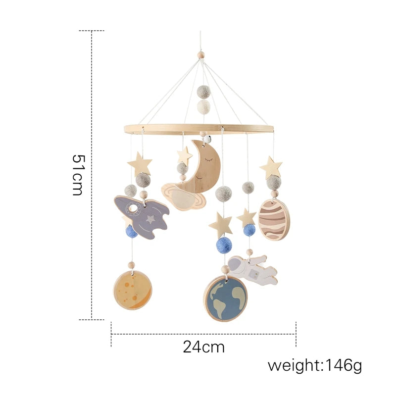 Baby Bed Bell Wood Toddler Musical Toys