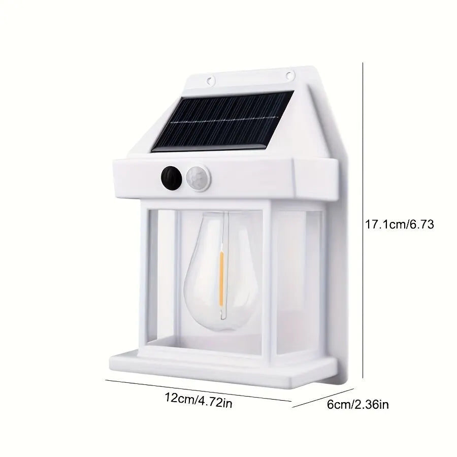 Solar-Powered Wall Light for Garden