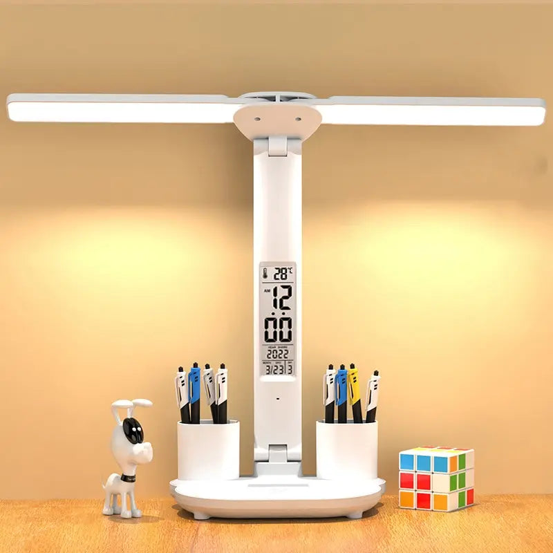 Multi-Functional Desk Lamp with Clock