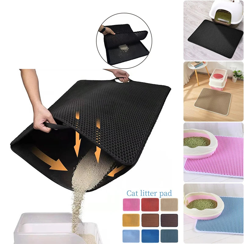 Cat Litter Pad Double Layer Pet Litter Waterproof Non-slip