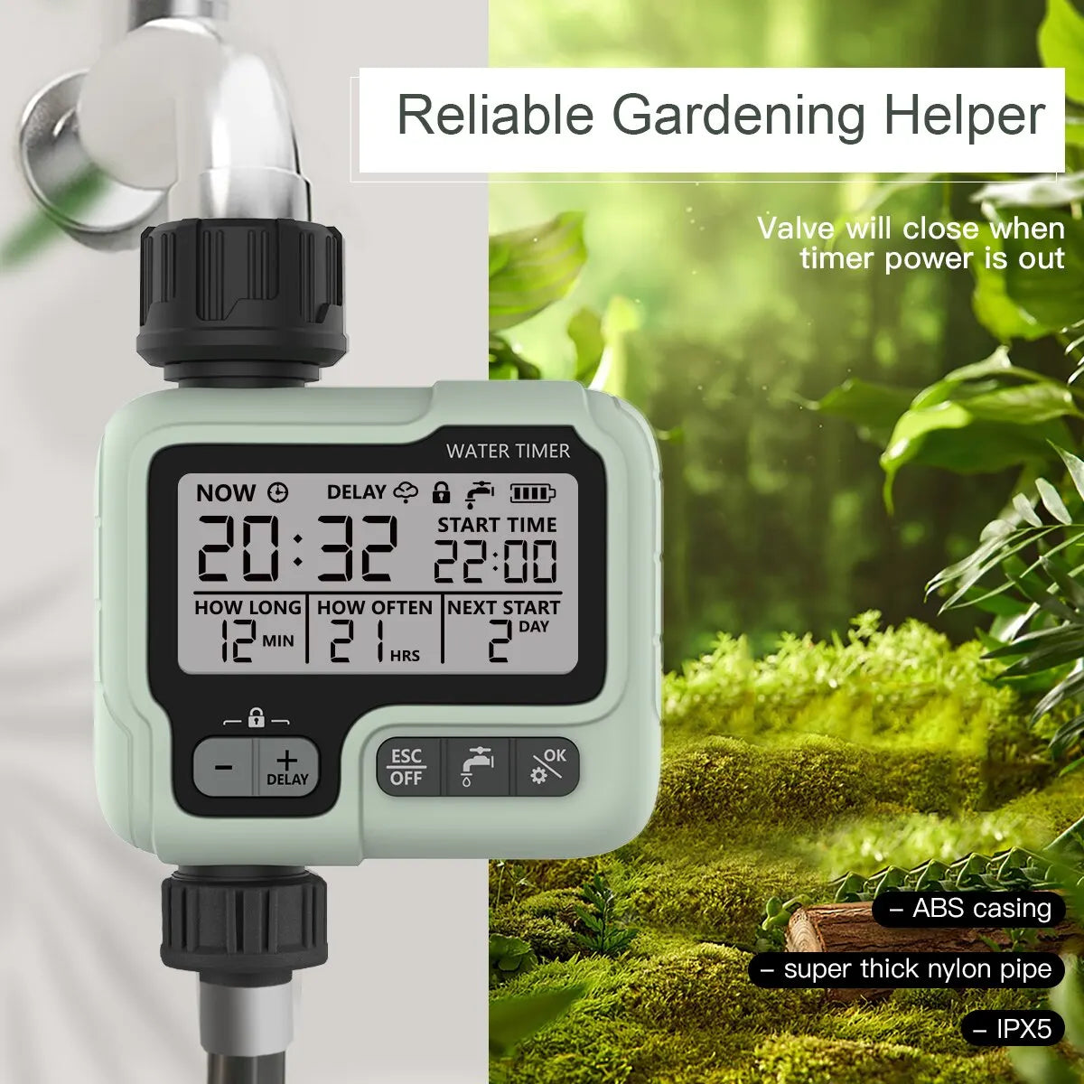 Automatic Water Timer Garden -  Intelligent Sprinkler