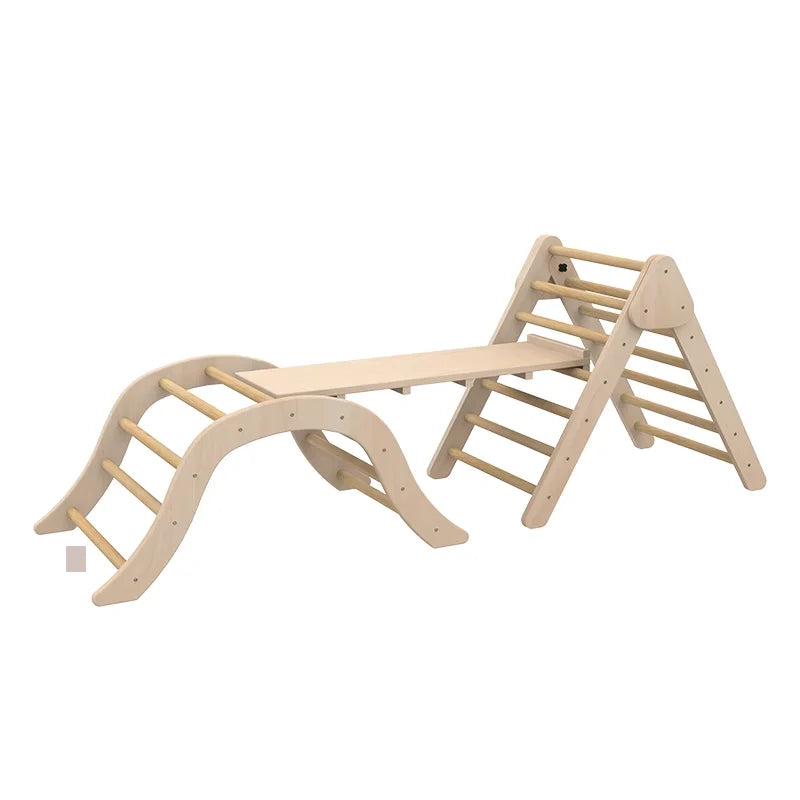 Set for Kids Wooden Climbing Gym Toddlers